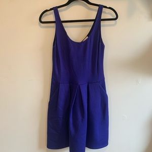 Wilfred royal blue mini dress (with pockets!)
